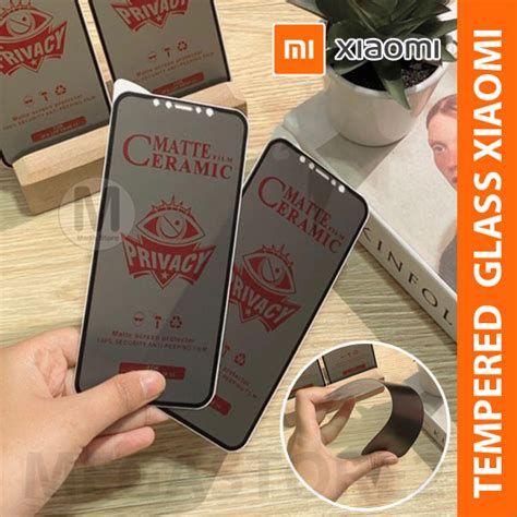 Jual Tempered Glass Matte Anti SPY Privacy For XIAOMI REDMI 10C 12C 10A