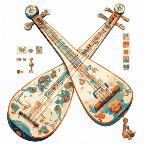 Premium Vector Strings Of The Gayageum Instrument