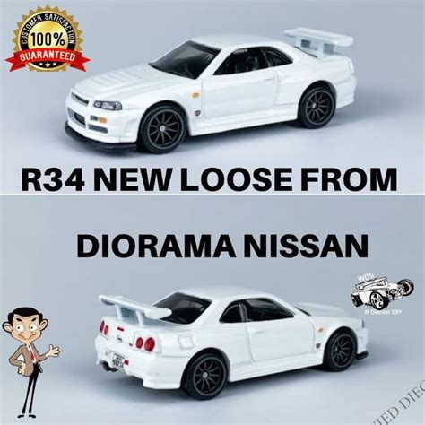 Hot Wheels Premium Nissan Skyline Gt R R New Loose Nissan Diorama Shopee Malaysia