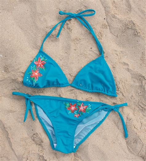 Hand Painted Triangle Bikini Dressarte Paris