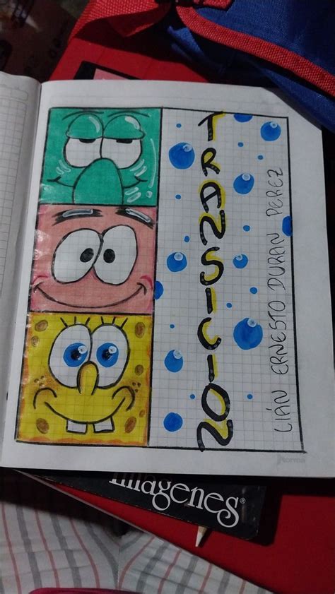 Marcado De Cuaderno Sencillo En 2024 Bob Esponja Como Hacer Portadas