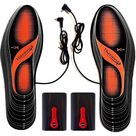 Heated Insole Foot Warmers W Controller And Rechargeable Battery