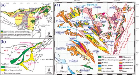 A Geological Sketch Map Of The North China Craton Illustrating Major