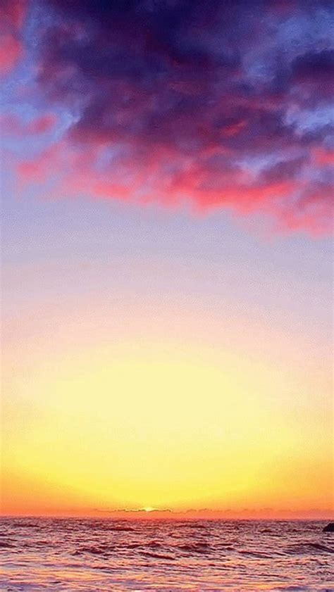 Stunning Sunrise Over Sea iPhone Wallpapers Free Download