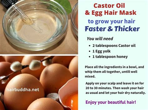 Castor Oil Hair Mask to Grow Your Hair Faster and Thicker - hair buddha