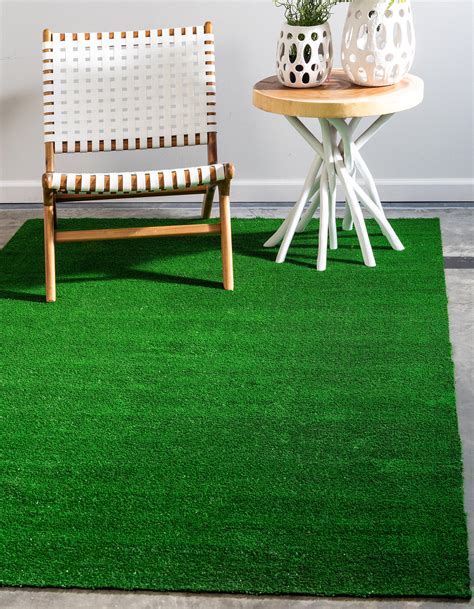 Green 4 X 6 Outdoor Grass Rug