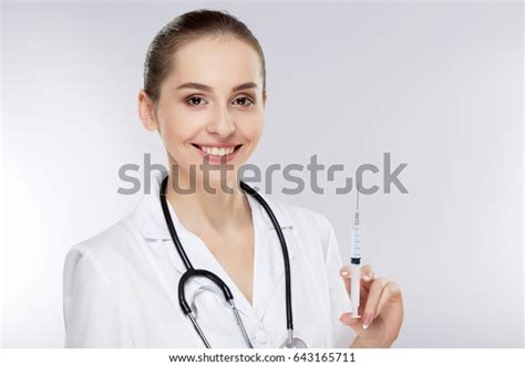 Cute Female Doctor Brown Hair Nude Stock Photo 643165711 Shutterstock