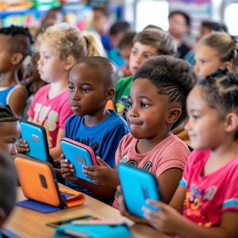 students  tablets image   stockcake