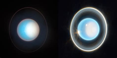 Uranus Hubble Vs Webb Rjameswebb
