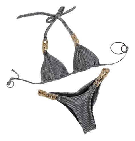 Trajes De Baño Tipo Tanga De Dos Piezas yh l Bikini Brasil Meses sin interés