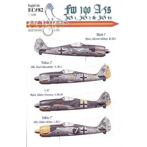 Calcoman A Eagle Cal Calcoman A Focke Wulf Fw A Black Ii Jg