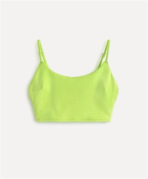 Oysho Fluorescent Bikini Top