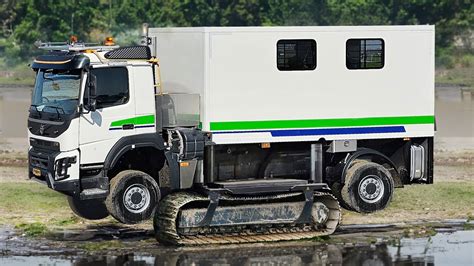 Riding Europe Weirdest Truck With Tracks - YouTube