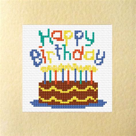 Sewing Fiber Baby Owl Birthday Cross Stitch Pattern Happy Birthday