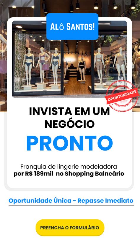 Franquia De Lingerie Santos Mil ESTOQUE RD Expansao