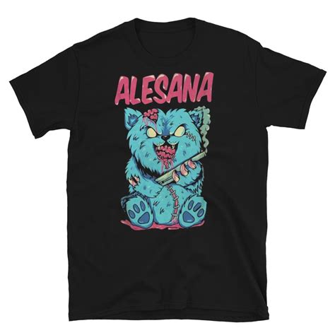 Alesana Undead Zombie Cat With Shotgun Post Hardcore Band T Shirt