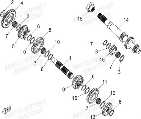 TRANSMISSION 1 pièces HYTRACK neuves Pieces SSV JOBBER T BOSS 570