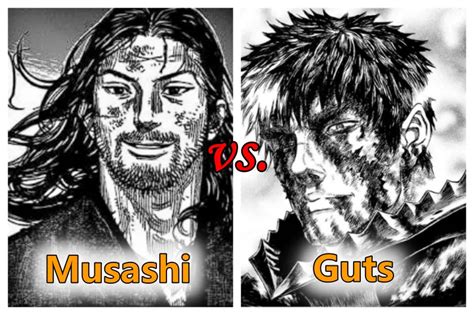 guts  musashi  anime characters comparison otakusnotes