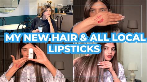 My New Hair Color And All Local Lipstick Colors Vlog Youtube