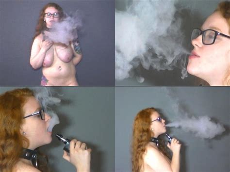 Kristie Nude Vaping With Collar HD MP4 Smoking Fetish Clip Venue Clips4Sale