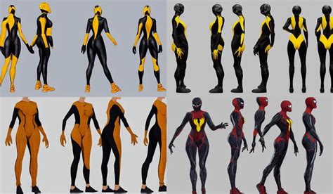 Full Body Character Turnaround Of A Woman In An Orb Stable Diffusion