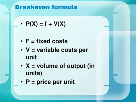 tutorial  breakeven analysis powerpoint  id