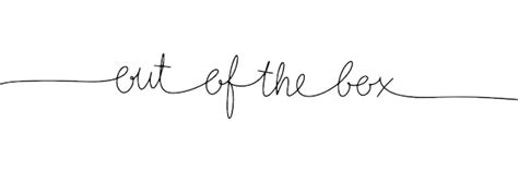 Premium Vector Out Of The Box One Line Continuous Short Phrase Line
