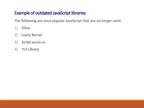 Javascript Libraries Frameworks Ppt Download