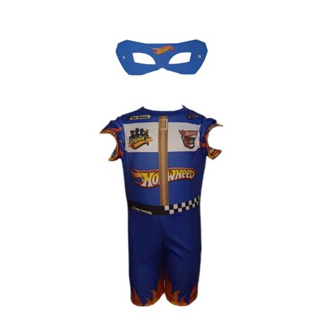 Fantasia Roupa Infantil Hot Wheels M Scara Shopee Brasil