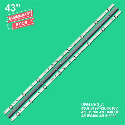 LED-backlight-strip-for-43UH610V-43UH619V-43UH603V-43UF6407-43UF6400 ...
