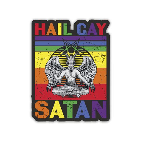 Queer Gay Satan Precision Cut Decal