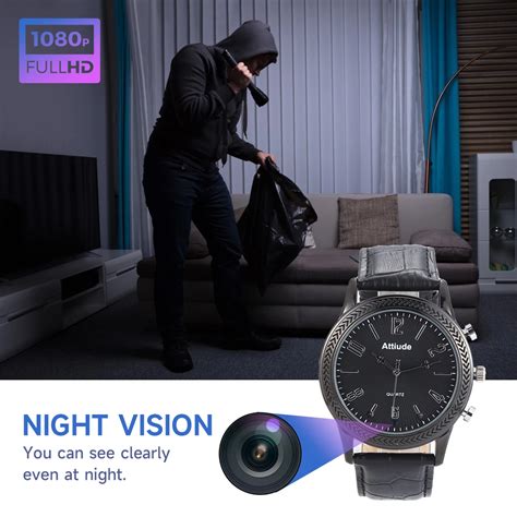 Full Hd 1080p Mini Camera Watch With Ir Nightvision Motion Detection ...