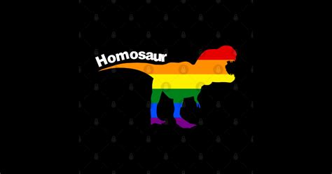 Lgbt Rex Gay Pride Dinosaur Dinosaur Gay Sticker Teepublic
