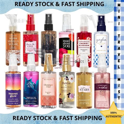 Bath And Body Works Fragrance Body Mist Mini BBW Mist Ml Ml Shopee Malaysia