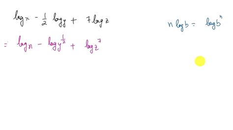 Condense The Expression To A Single Logarithm Using The Properties Of