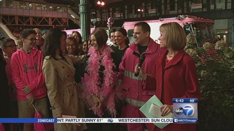 Pink Heals Dedicates Pink Fire Truck To Mother Fighting Breast Cancer