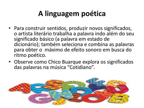 O Que E Linguagem Poetica - PPT - A Plurissignificação da Linguagem Literária PowerPoint ...