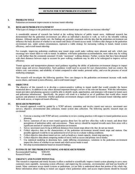 50 Printable Problem Statement Templates Ms Word Templatelab