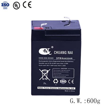 Buy Wholesale China 6v4ah Rechargeable Sealed Lead Acid Battery ...