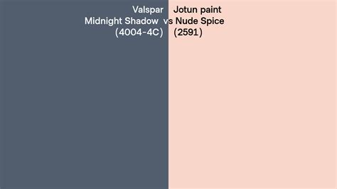 Valspar Midnight Shadow 4004 4C Vs Jotun Paint Nude Spice 2591 Side By Side Comparison