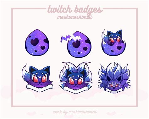 6 Custom Emotes Emojis Stickers Pack For Twitch Discord And Etsy