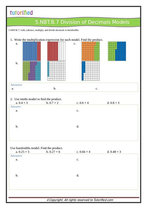 Dividing Decimals Common Core Worksheets Common Core Worksheets