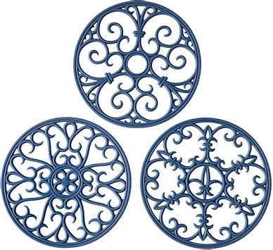 Amazon Silicone Trivet Mat Hot Pot Holder Hot Pads For Table Countertop Teapot Trivet