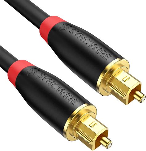 Digital Optical Audio Cable Toslink Cable - [24K Gold-Plated, Ultra ...