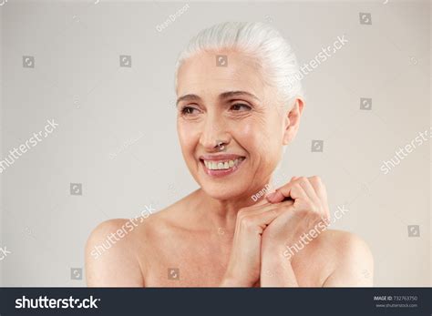 Beauty Portrait Attractive Naked Elderly Woman Stock Photo Shutterstock