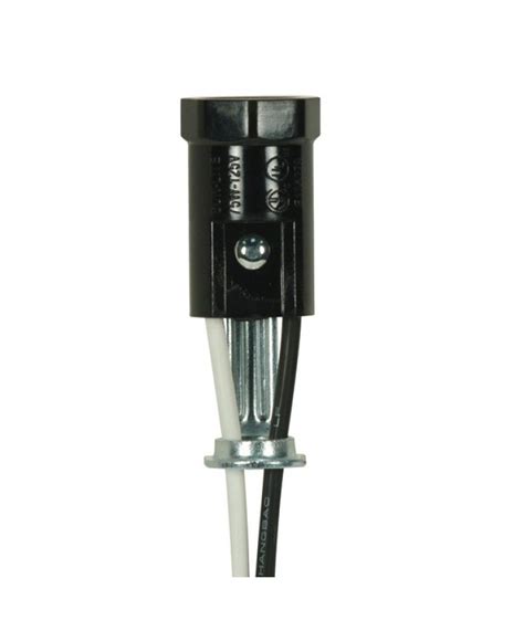 Satco 802098 Satco 75w 125v Phenolic Candelabra Sockets With Leads 2 3