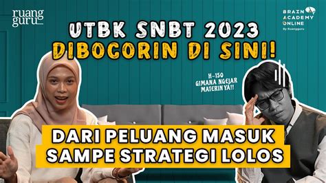 Strategi Lolos Snbt Gak Harus Jago Mata Pelajaran Sma Yang