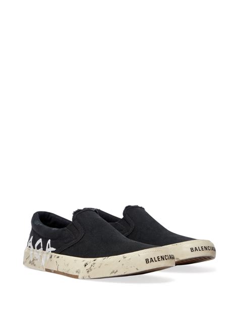 Balenciaga Paris Slip On Sneakers Farfetch