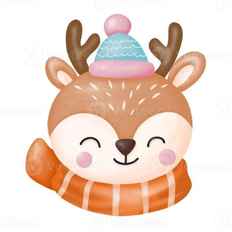 Winter Animals Clipart Animals Merry Christmas 11995362 Png