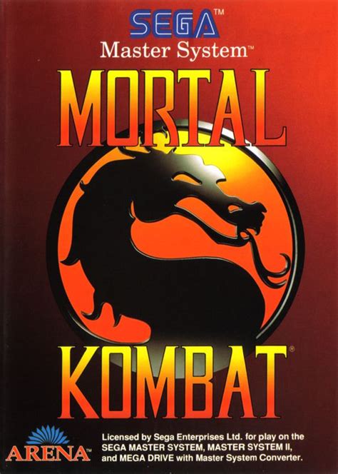 Mortal Kombat (1993) SEGA Master System box cover art - MobyGames
